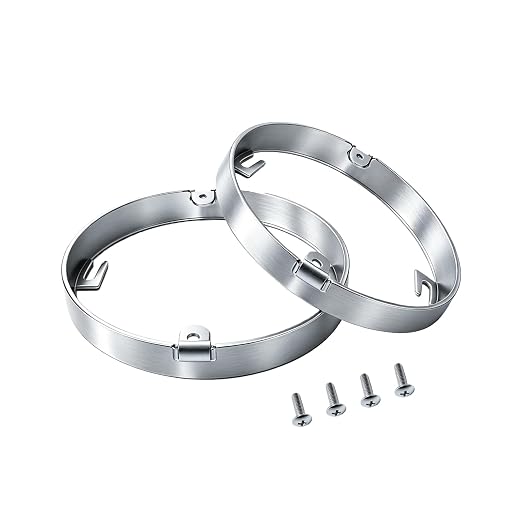 4 Inch Round Pan Box Extension Ring 57111 Fits Ceiling Box, 2 Pack, Metal | by Unknown