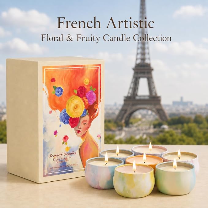 Scented Candles Gift Set for Women, 12 Pack Soy Wax Aromatherapy Candles - Image 4