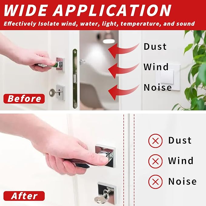 50 Feet D-Shape Rubber Weather Stripping Door Seal Strip, Self-Adhesive Backing - Image 2