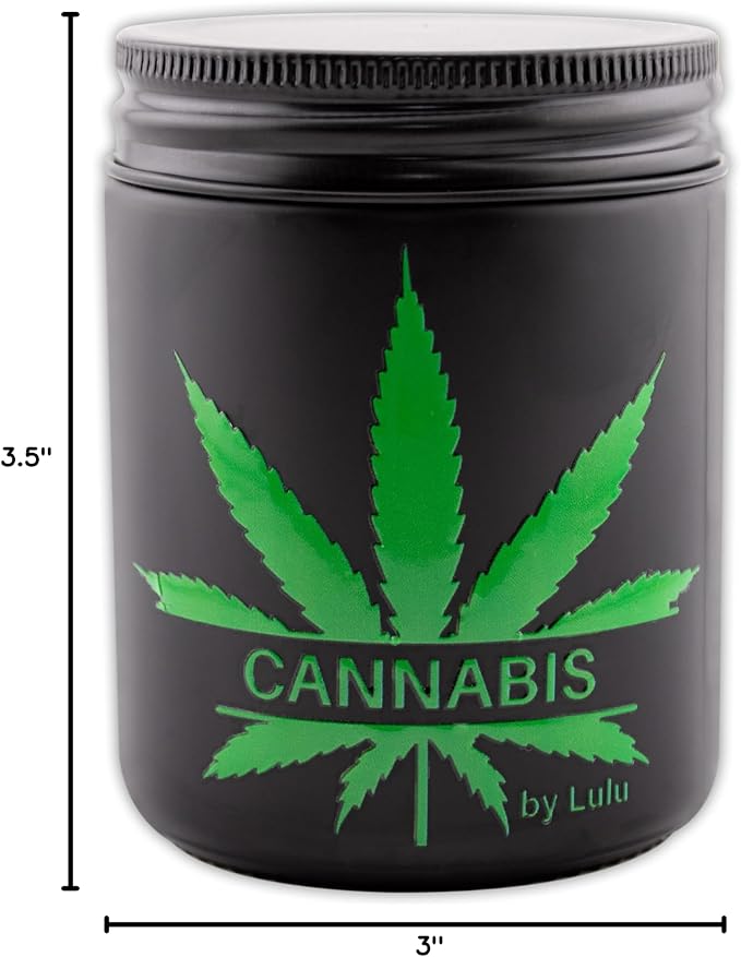 Lulu Candles Cannabis Scented Soy Jar Candle, 8 Oz. Mason Jar | Luxury - Image 4
