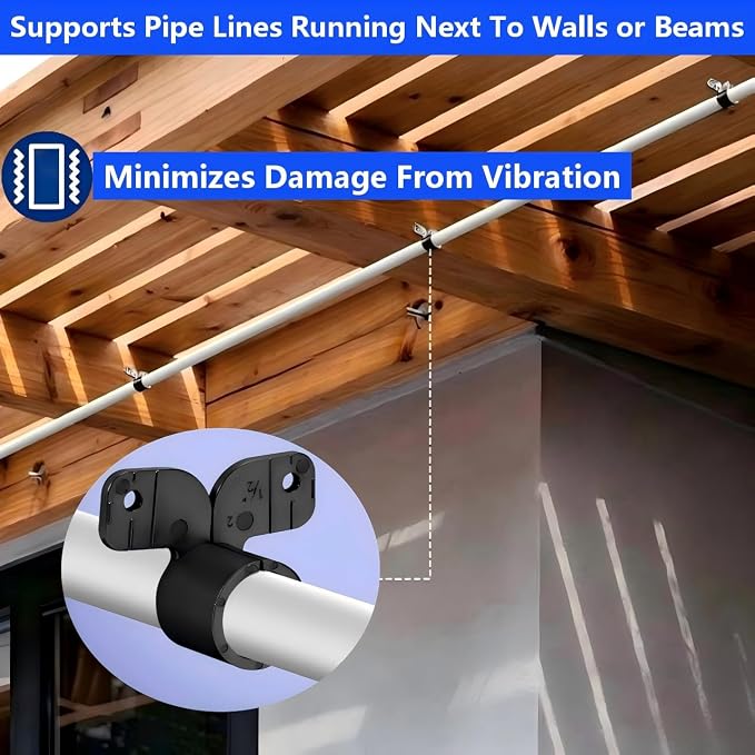 LAZIRO 1/2 Inch Pex Suspension Pipe Clamps, Tubing Supports - Image 4