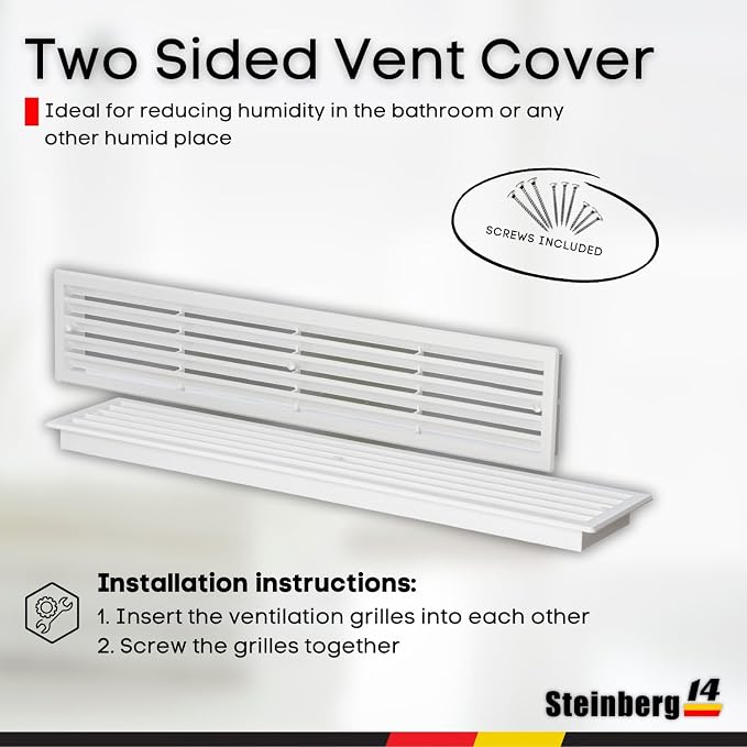 Two-Sided Door Vent Cover 17.7x3.6 inch - Image 3