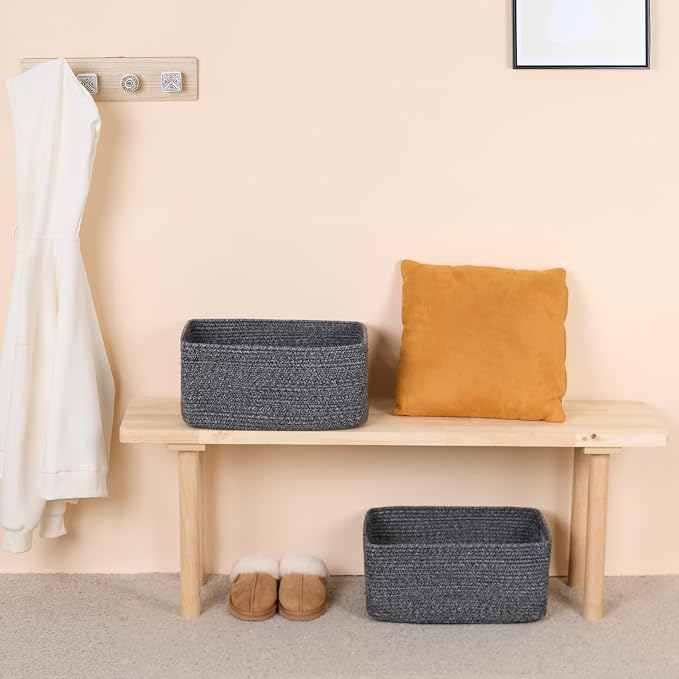 MiniArk Large Storage Baskets for Shelves, Baby Nursery, Toy Baskets Box - Image 6