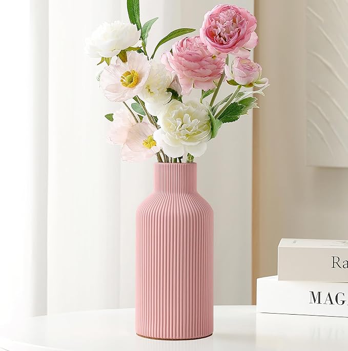 Mfacoy Ceramic Flower Vase, Minimalist Decor, Modern Home Decorative Vase - Image 6