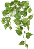 Mkono Fake Hanging Plants with Ceramic Pot, Realistic Greenery Look, Modern by Mkono