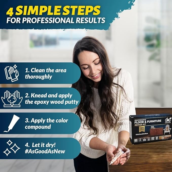 Floor & Furniture Repair Kit | Fix Scratches, and Dents on Hardwood Floors - Image 5