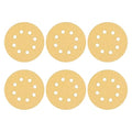 HARFINGTON 10Pcs 5Inch Sanding Discs 40Grit Yellow Aluminum Oxide 8 Hole | Hook by HARFINGTON