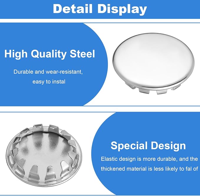 12 PCS Electrical Box Knockout Plugs, 1/2 Inch Round Stainless Steel Electrical - Image 3