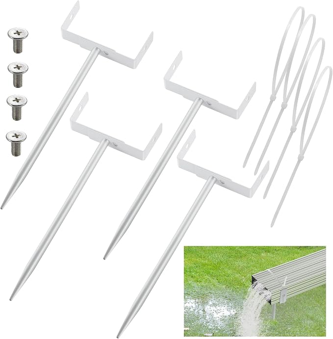 White Rainwater Downspout Bracket by WYSIYWYKA