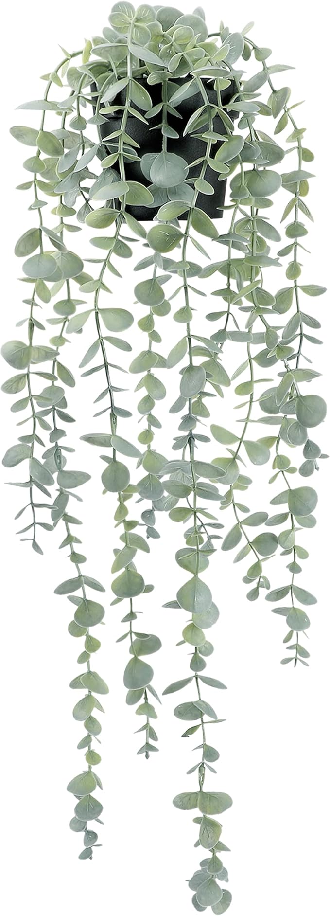 COCOBOO 1pcs Artificial Hanging Plants, Fake Potted Eucalyptus Faux Hanging by COCOBOO