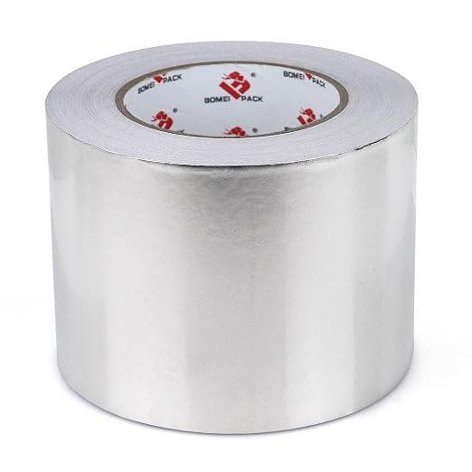BOMEI PACK Aluminum Foil Tape, Heavy Duty Metal Duct Tape, High Temperature by BOMEIPACK