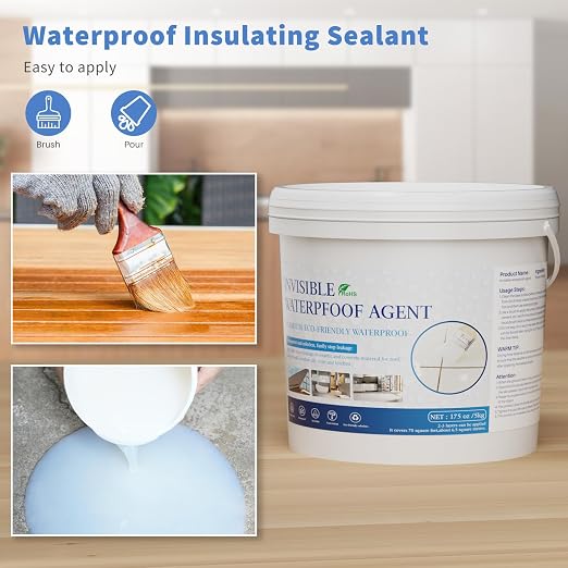 Transparent Waterproof Coating 175 Oz, Invisible Waterproof Agent, Water-Based - Image 3