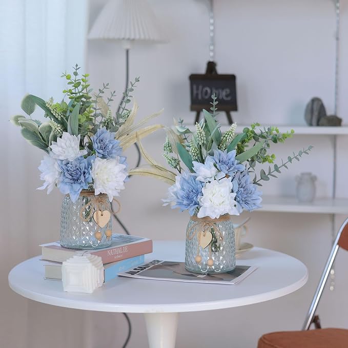 14.5" Artificial Dahlia Flowers - Image 8