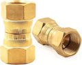 MENSI Brass 3/8" Female Flare by 3/8" Female Flare Swivel Brass Adapter Tube by MENSI