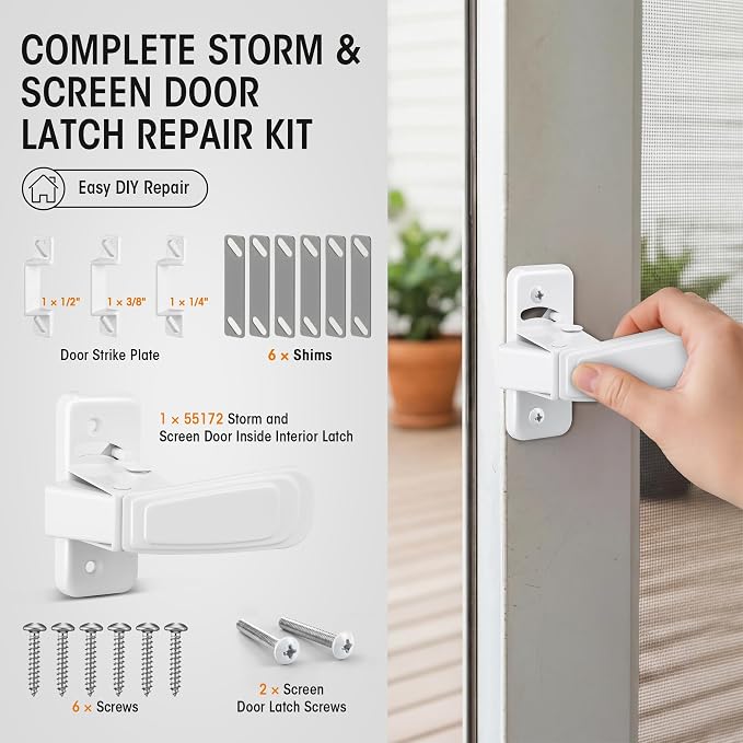 Storm & Screen Door Latch Replacement Kit - Image 2