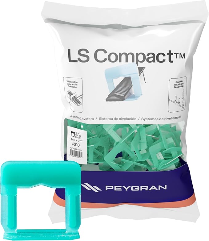 Peygran Tile Leveling System Clip 3 mm 1/8’’ DIY Tiles Leveler Spacers by Peygran