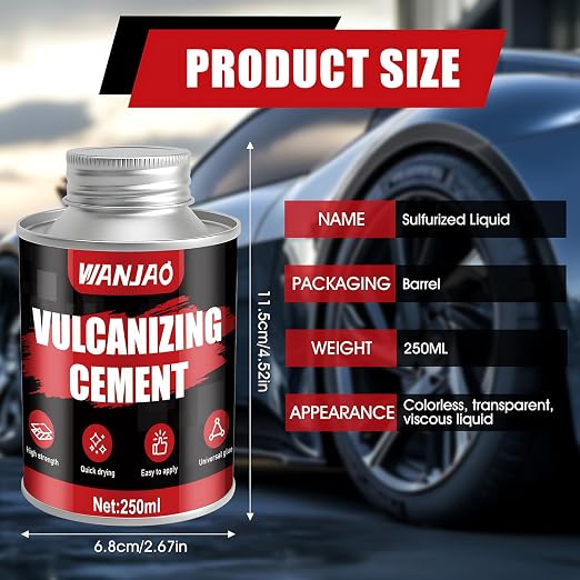 250ML Rubber Cement Tire Repair Strong Adhesion Waterproof | Rubber Cement Glue - Image 8