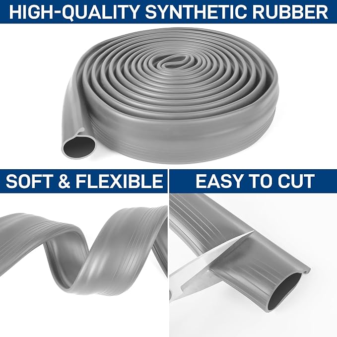 8.2FT Garage Door Bottom Seal Rubber 0.19" P Bulb Bottom Garage Weather - Image 4