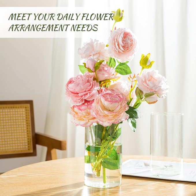 12pcs Glass Cylinder Vases for Centerpieces - Image 3