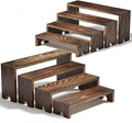2 Set Wooden Tiered Risers Display Stands by Unknown