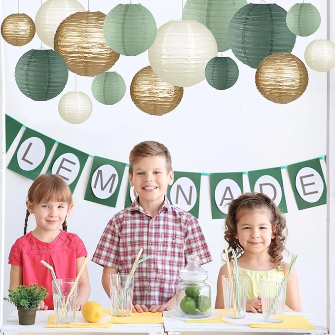 Paper Lanterns Decorative, Round Hanging Paper Lanterns Decorations - Image 5