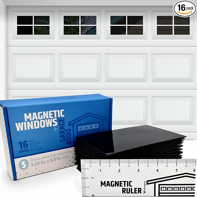 Strong & Glossy Magnetic Garage Door Windows by HMmagnets