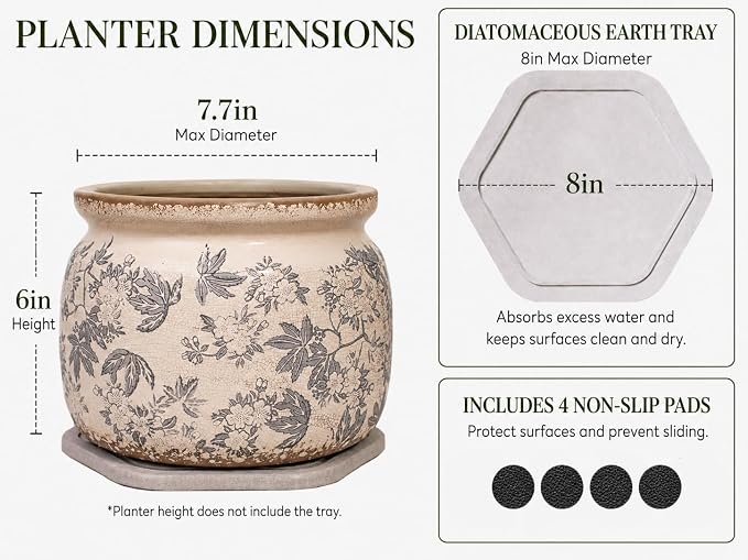 Farmhouse Ceramic Plant Pots - Image 3