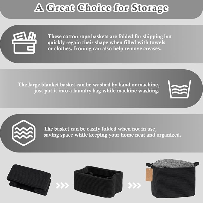Goodpick Woven Rope Storage Basket - Image 7
