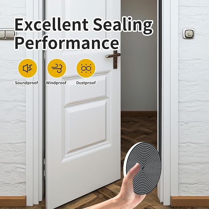Weather Stripping, High Density CR, 1/4 in x 1/4 in x 33 Ft | Weather Stripping - Image 7