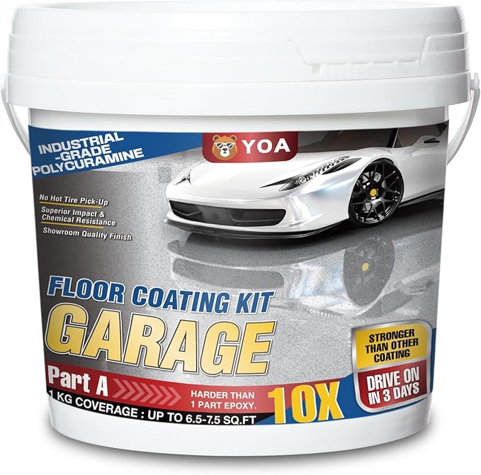 YOA Epoxy Colored Sand Self Leveling Flat Floor Paint, Two-Part Resin Kit - Image 8