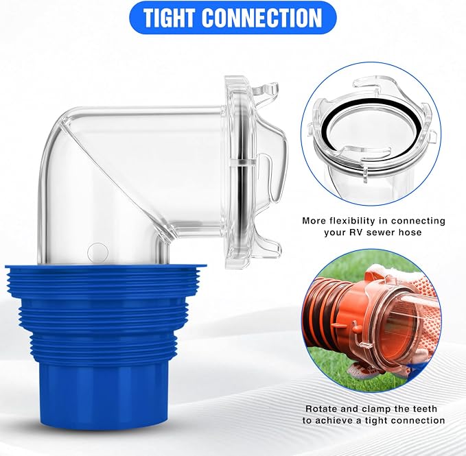 Nilight 90 Degree RV Sewer Hose Fittings - Image 3