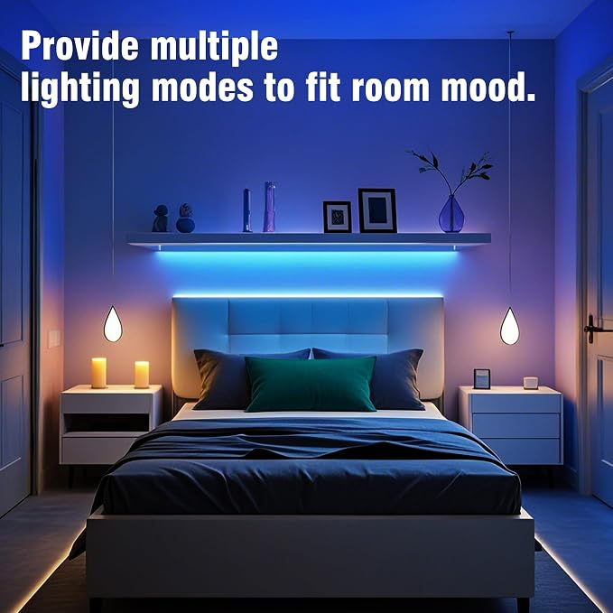 VOLIVO 130FT LED Strip Lights RGB Color Changing | 44-Key IR Remote Control - Image 4