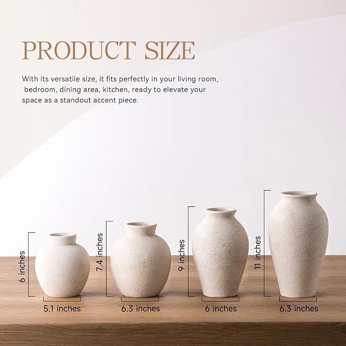 Vanselia Ceramic Flower Vase Home Decor - Image 2