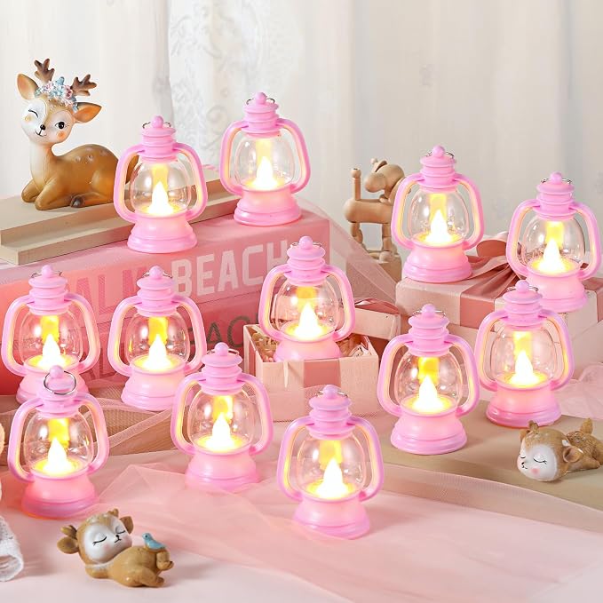 Ferraycle 12 Pcs Mini Lantern Decor 4 Inch Western Lantern Table Centerpiece - Image 7