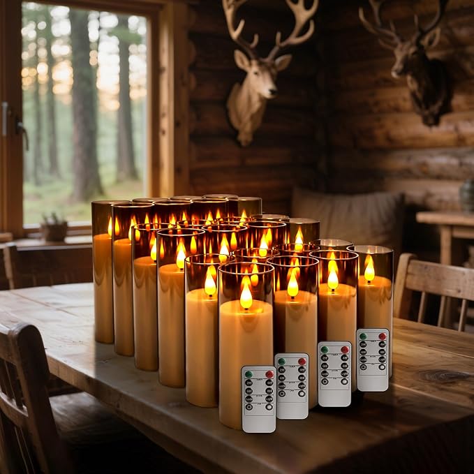 24 Pack LED Gray Flameless Candles - Image 5