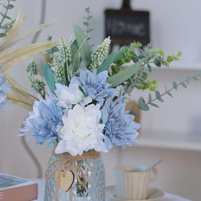 14.5" Artificial Dahlia Flowers - Image 9