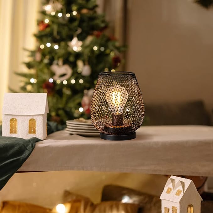 Set of 4 Battery Operated Lamp LED Table Lantern, Events - Image 6