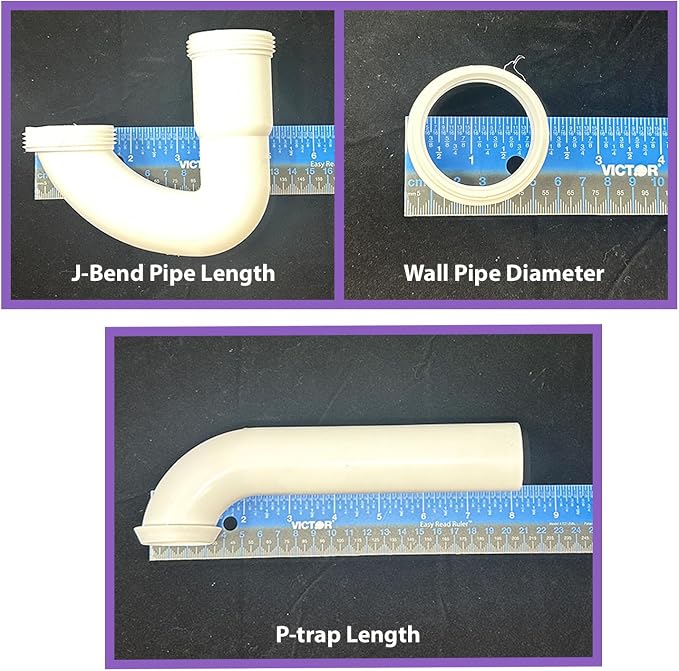 1 1/2" Sink P Trap, Fits 1 1/2" or 1 1/4" Tailpieces, - Image 7