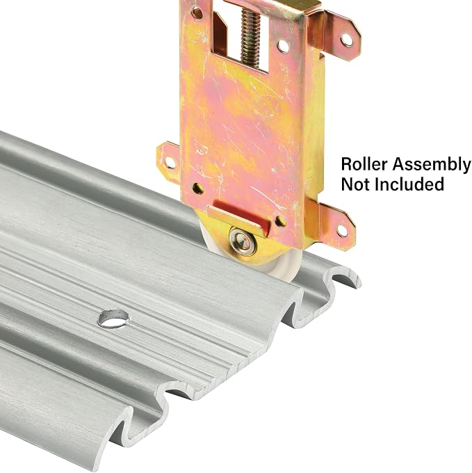 Prime-Line N 6876 By-Pass Mirror Door Bottom Track, 60 In., Single Pack | - Image 3
