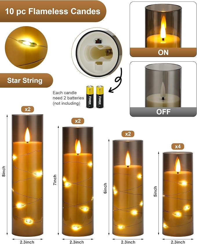 Enido Flameless LED Candles - Image 2
