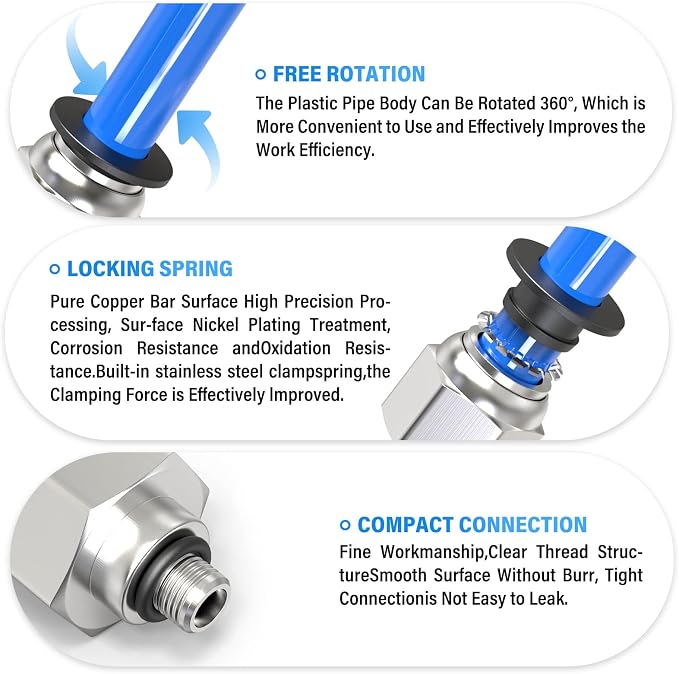 TAILONZ PNEUMATIC Male Straight 4mm Tube OD x M5 Thread Push to Connect - Image 4
