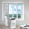 3-Layer Insulated Portable AC Window Seal Kit Max 70" Stepless Adjustable by gulrear
