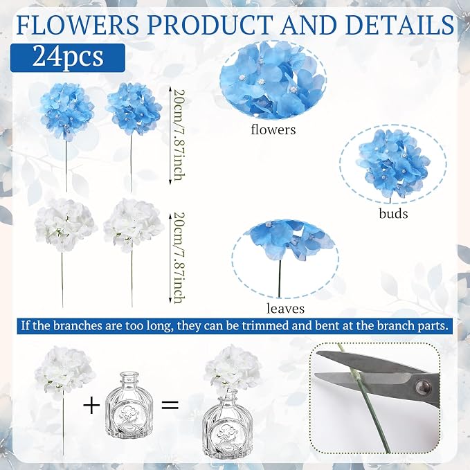 36 Pcs Artificial Flowers Table Centerpiece - Image 6