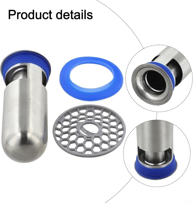 Shower Floor Drain Backflow Preventer 304 Stainless Steel Sewer Valve - Image 8