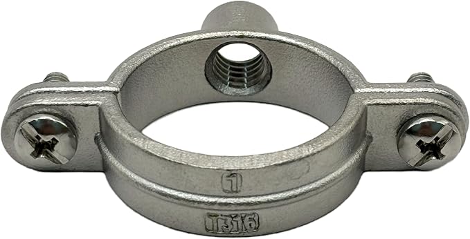 Split Ring Pipe Hanger, 316 Stainless Steel, 3/8" Rod Fitting, Marine Grade - Image 5