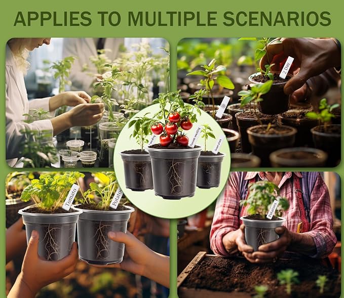 30 Pack Clear Nursery Plant Pots, 3.5/4/5 In - Image 7