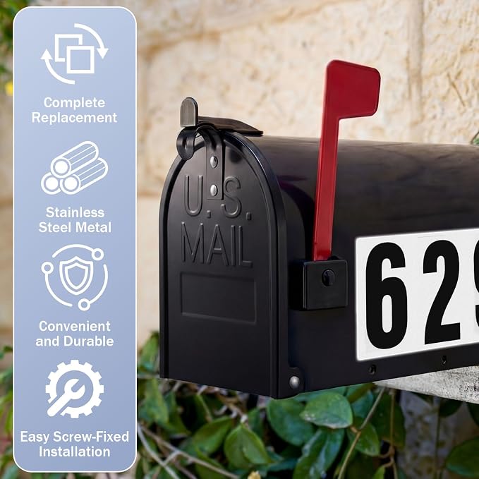 Moxweyeni 6 1/4 x 8 Inch Mailbox Door Replacement - Image 4
