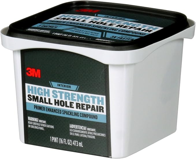 3M High Strength Spackling Compound, 16 oz., Small Hole Repair Primer Enhanced - Image 2