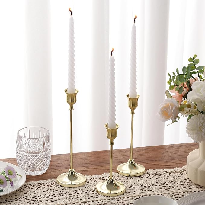 Candlestick Holders 4 Sets, Metal Taper Candle Holder, Candle Holder - Image 6