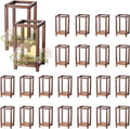 VEVOR 24 Pcs Wooden Wedding Lantern, Cedar Wood and Plastic Wooden Lantern by VEVOR